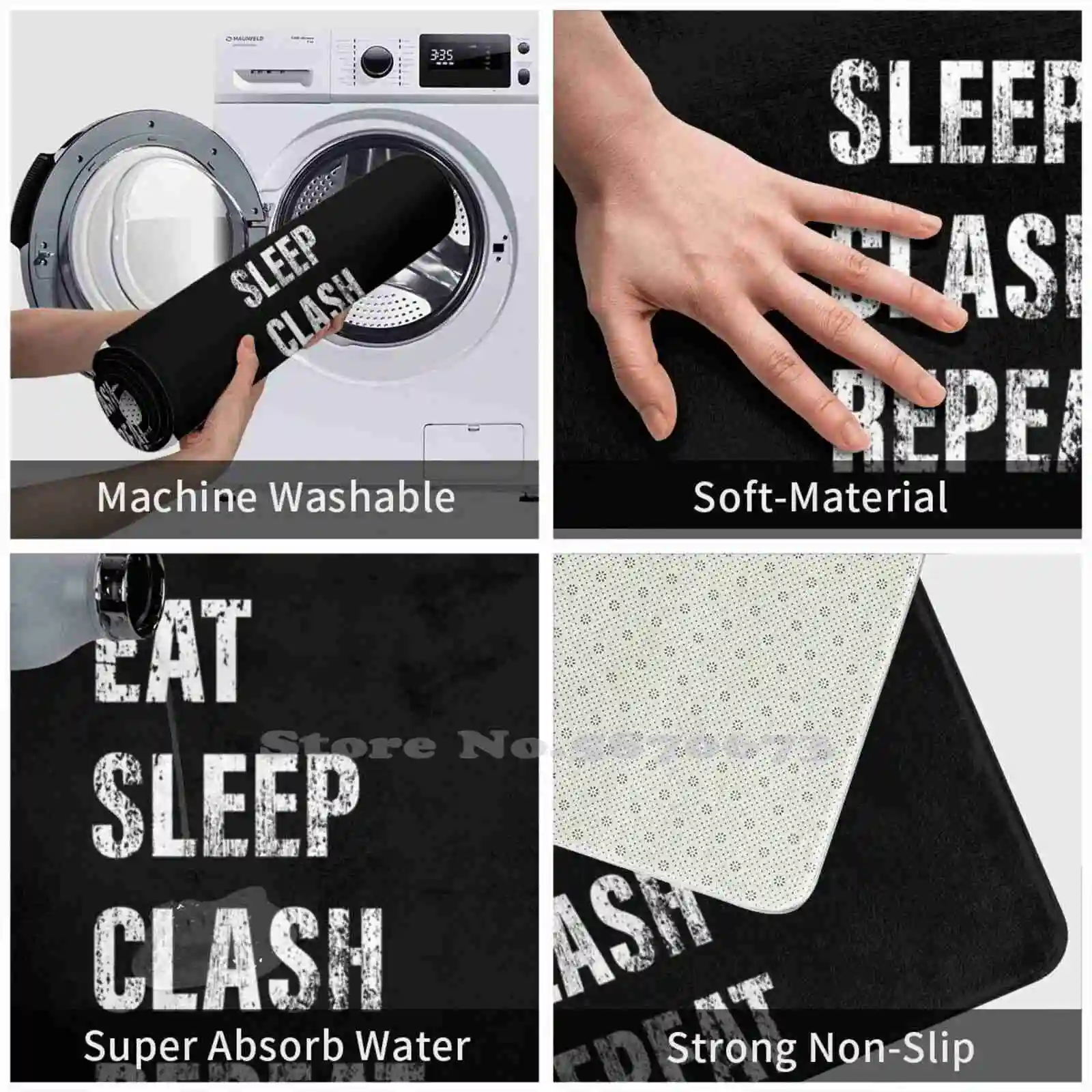 Едь, спи, сталкивайся, повторяй, смешной подарок, коврик для двери, подставка для ног, домашний ковер, дешевая настраиваемая печать.