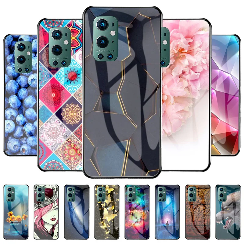 tempered glass case for oneplus nord 2 5g case funda hard cover for oneplus 9 9r 8 pro 7t 7 pro 6t 8t one plus 9 shockproof back free global shipping