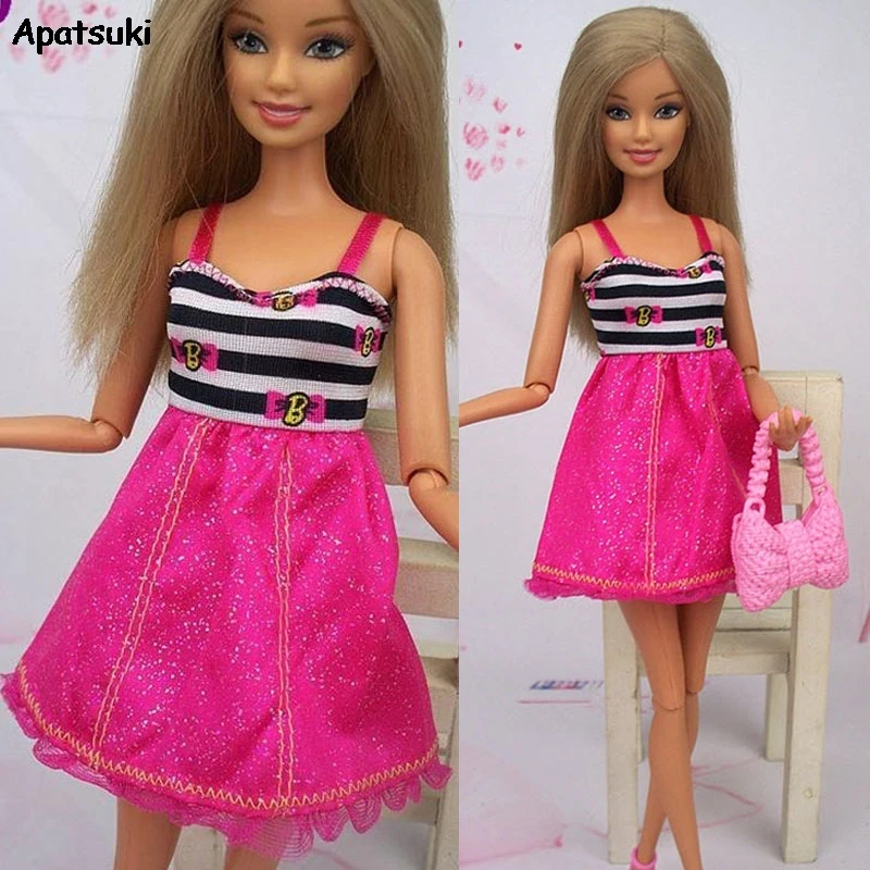 Цельнокроеная Повседневная кукольная одежда для кукол Барби 1/6 BJD короткие