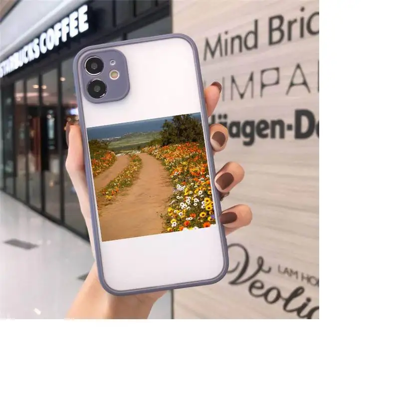 

Cottagecore Style pattern Phone Cases matte transparent For iphone 7 8 11 12 plus mini x xs xr pro max cover