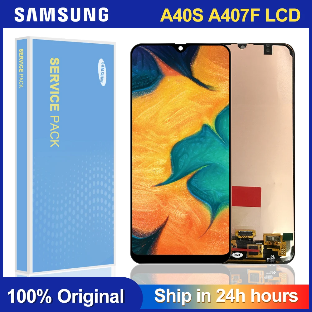 Сменный ЖК экран для Samsung Galaxy A40s A40S 2019 A407 A407F A407FD|Экраны мобильных телефонов| |