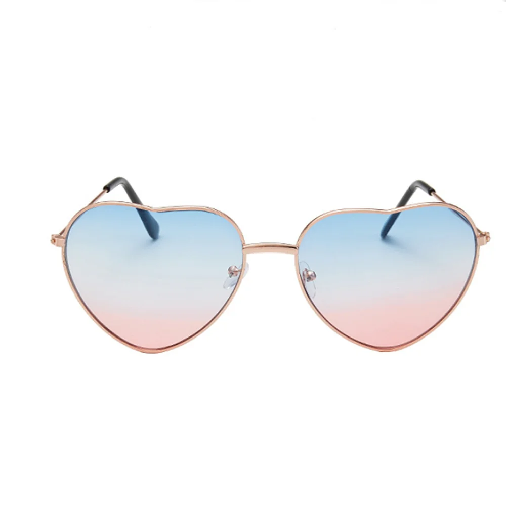 New Heart Shaped Windproof Sunglasses Hippy Boho Festival Style London Euro Design Women Sun Glasses Vintage Eyewear Metal Frame|Женские
