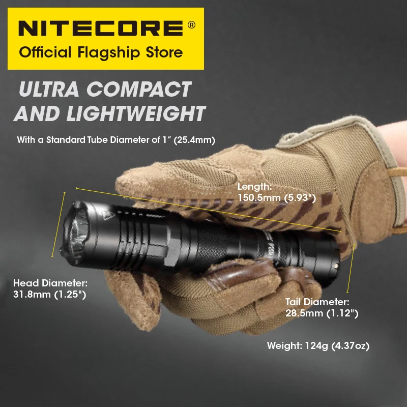 Самодельная неисправная вспышка NITECORE P20i UV 1800 люмен перезаряжаемый двойной