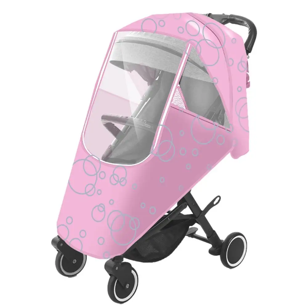 

Baby Stroller Cover Universal Transparent Stroller Accessory Waterproof Stroller Rain Cover Windshield For Baby Strollers Pushch