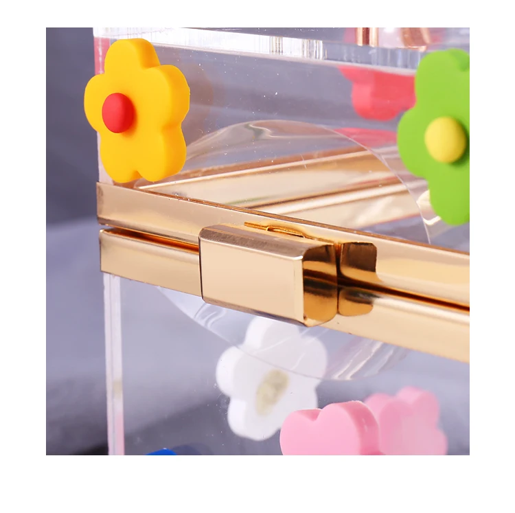 Женский акриловый прозрачный кошелек милая прозрачная сумка через плечо Lucite