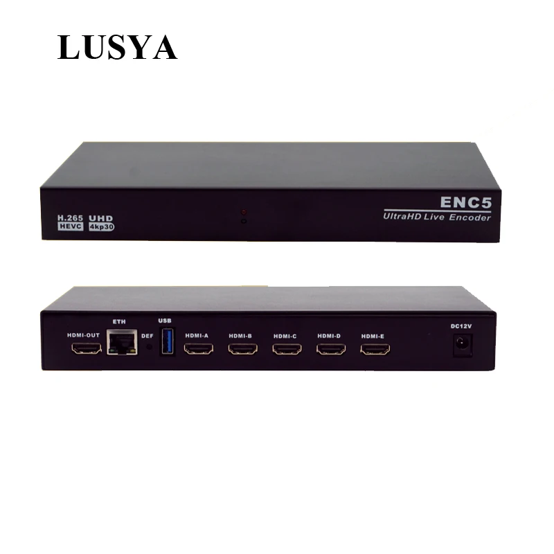 LUSYA 5 ways 4K HDMI кодировщик вход 3531D HD 4K30 HEVC h265 прямая трансляция T0058|Комплекты умного