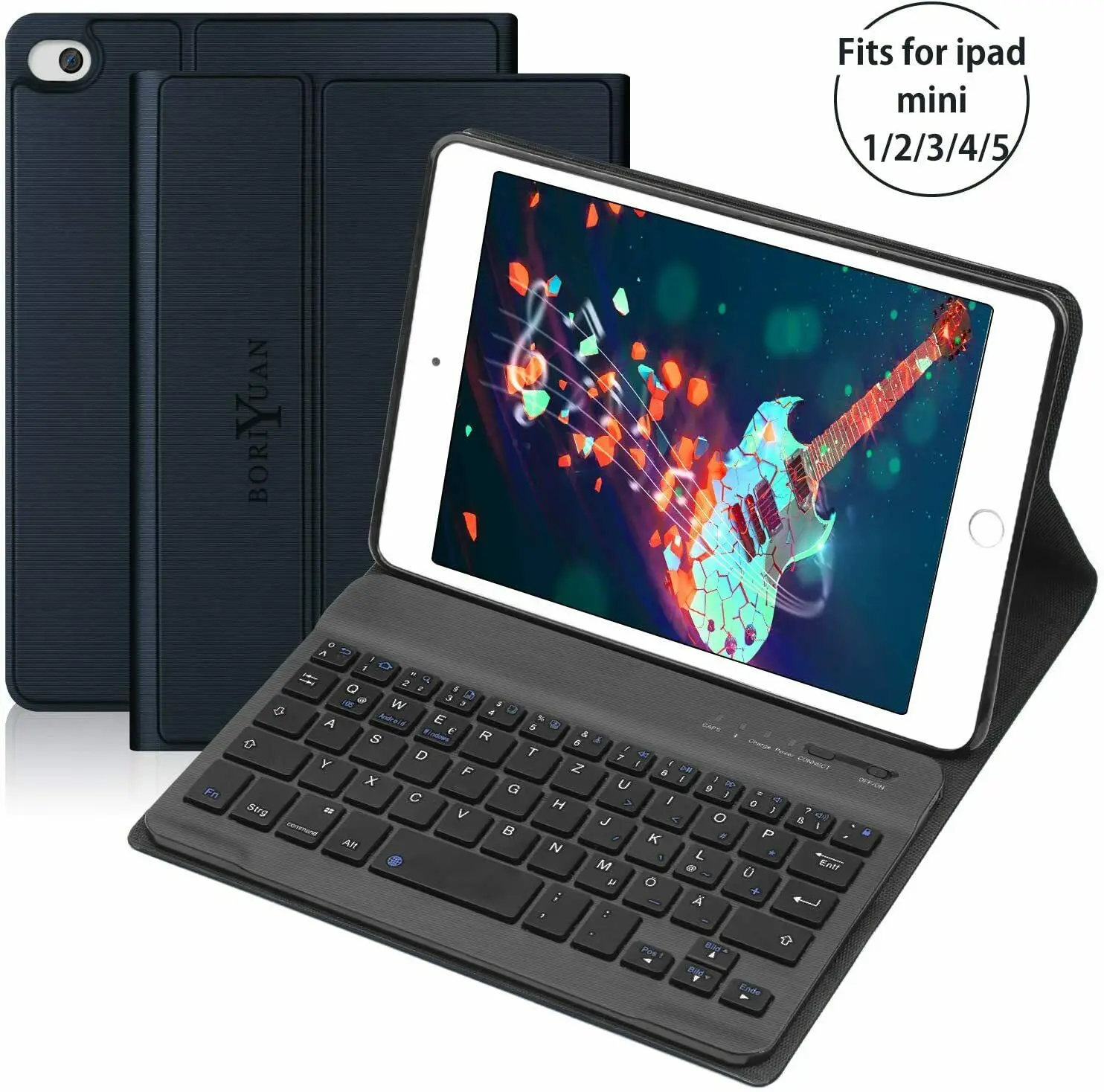 

For Apple iPad Mini 2019 Mini 5 4 3 2 1 Mini 4 7.9 Case with Keyboard Cover Detachable Keyboard