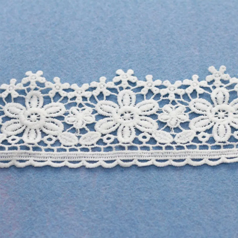 7 ярдов белые цветочные вечерние ткани вышивка кружева для свадебного платья