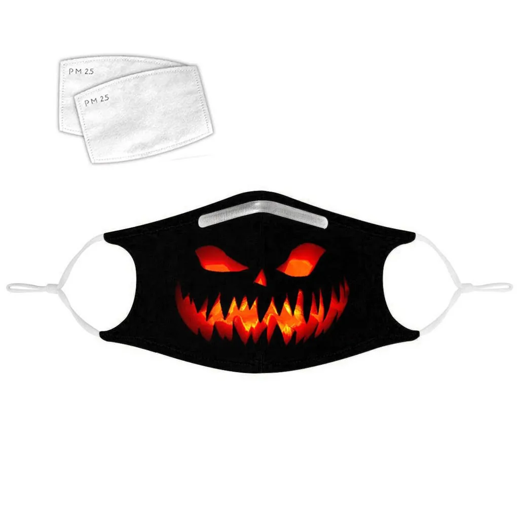 

mascarilla Halloween Print Mouth-muffle face sheild Windbreak Seamless Outdoor Riding Quick-drying Dustproof Mask masque A50