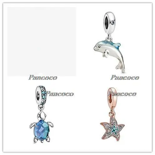 

25 Sterling Silver Charm Shimmering Dolphin Dangle Charm Bead Fit Women Pandora Bracelet & Necklace Diy Jewelry