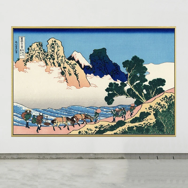 

Famous Painting Katsushika Hokusai Mount Fuji Japanese Landscape Art Poster Ukiyoe Prints Vintage Art Wall Home Room Decor