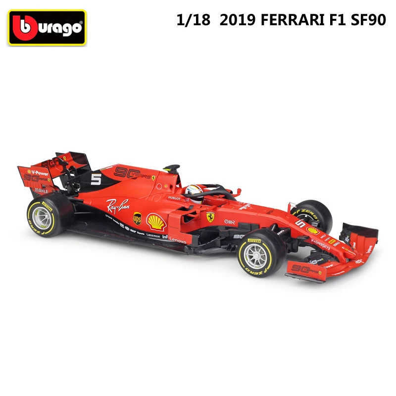 Модель автомобиля Bburago масштаб литья под давлением 1:18 2019 металл Ferrari F1 Formule 1
