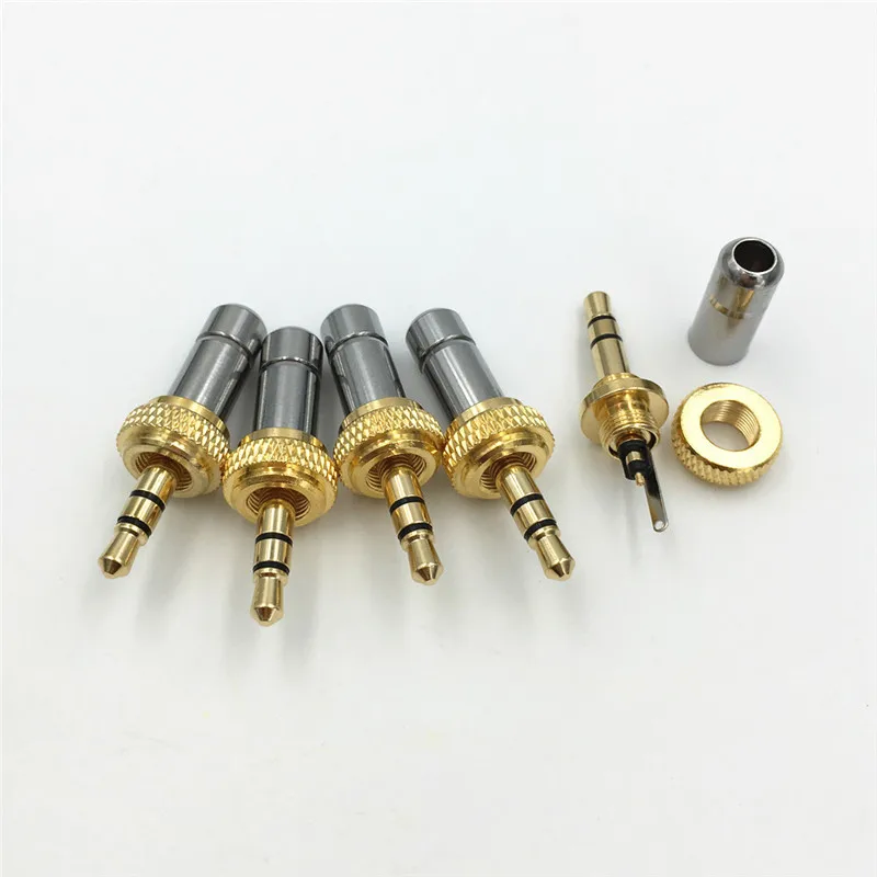 Комплект из 2 предметов Мини 3 5 мм полюс с винтовым креплением стерео джек аудио