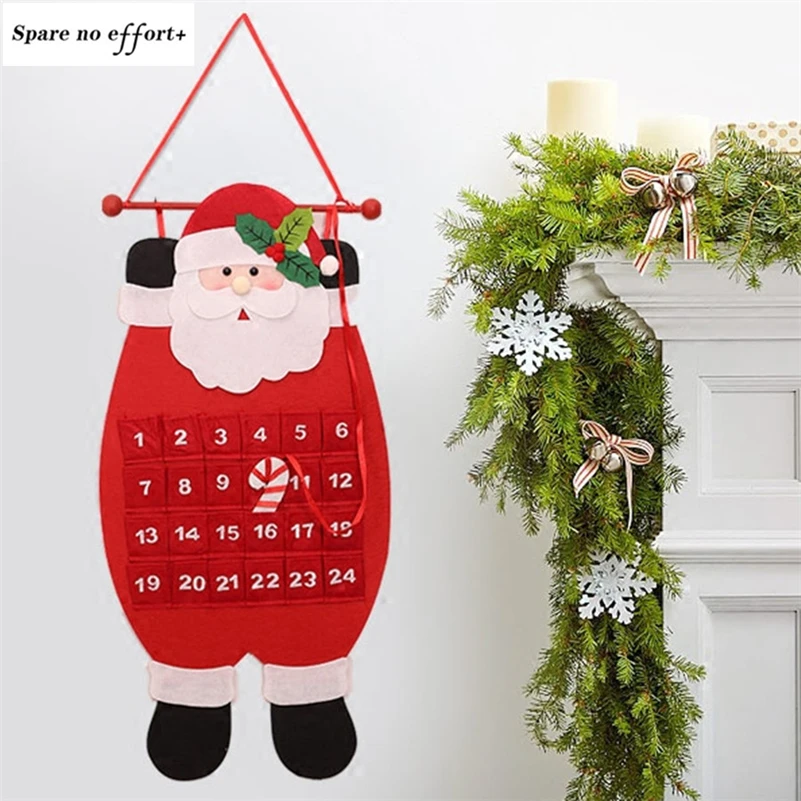 Санта Клаус Снеговик Рождественский календарь Natal Advent de navidad рождественские
