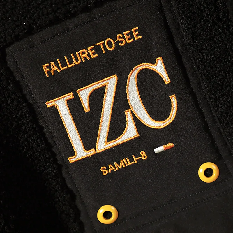 Мужская теплая куртка на молнии с капюшоном и карманами|Мужские куртки| |