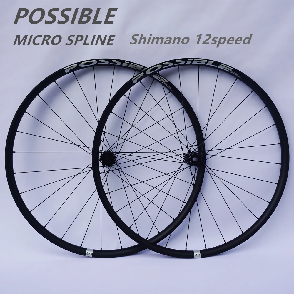 

12 Speed MICRO SPLINE Hub XT M8100 M7100 29H 100/110x15MM 142/148x12mm 29er 27.5er XC Mountain Bike Wheelset BOOST 148MM