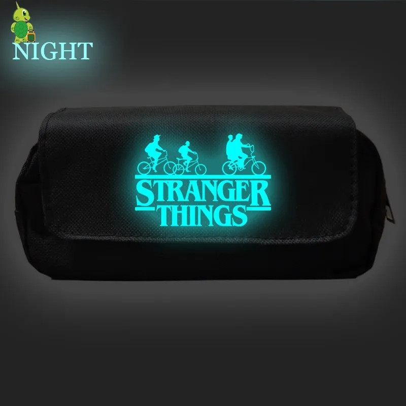 Чехол для карандашей очень странные дела двухслойные сумки макияжа чехол