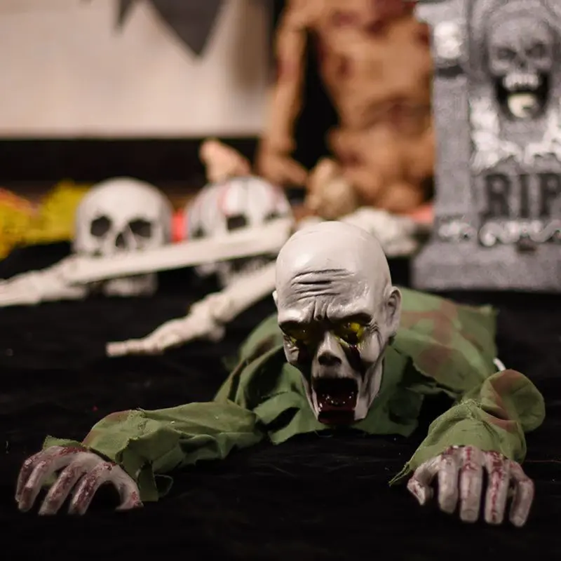 

Creeping Bloody Zombie Ghost Battery Operated Halloween Crawling Prop X4YD