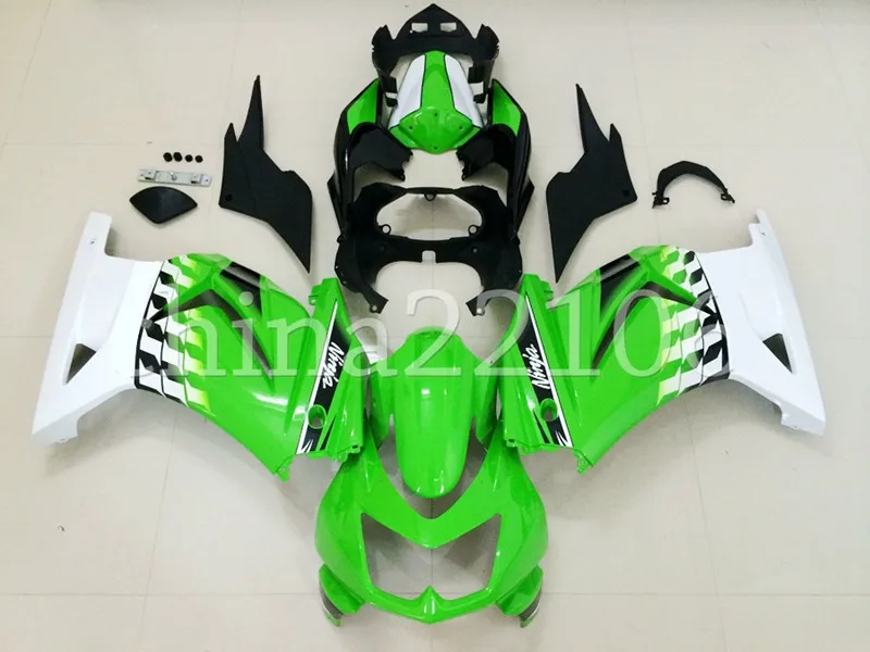 

Новый ABS Полный обтекатели комплект подходит для Kawasaki Ninja 250 EX250 ZX250R 2008 2009 2010 2011 2012 08 09, 10, 11, 12, 13, 14, Лидер продаж