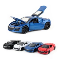 132 scale honda acura nsx metal alloy diecast car model with sound light model car toys for kids gifts free shipping