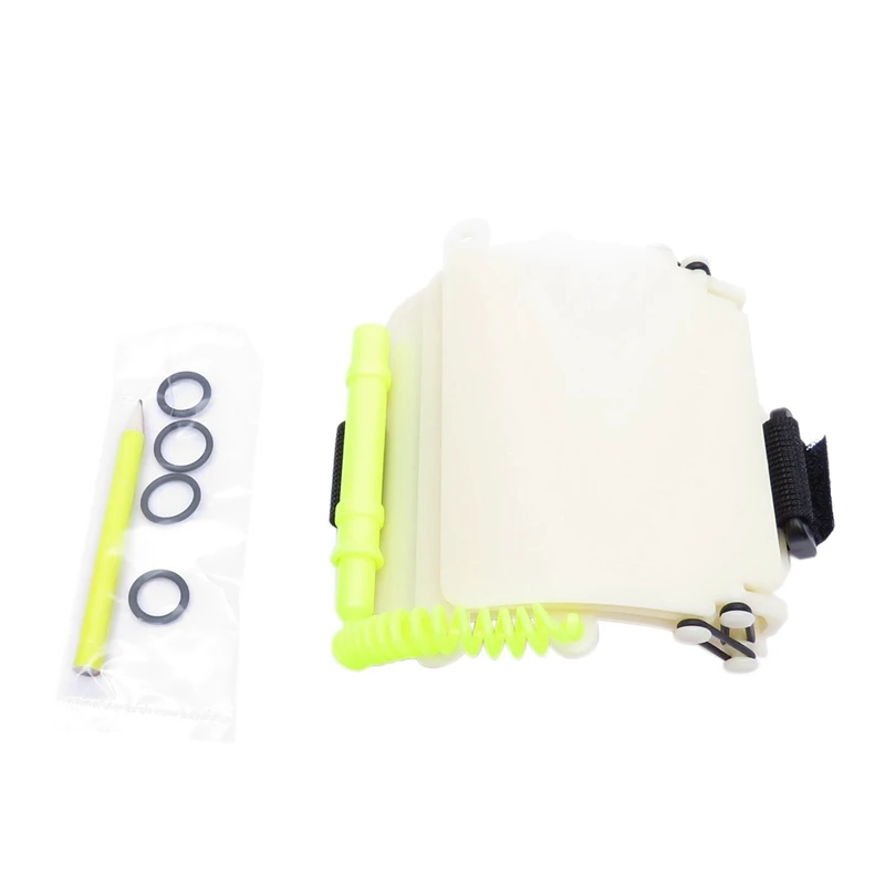 

Luminous Underwater Triple Scuba Diving Wrist Writing Slate with Pencil Arm 3 Panels Write Board