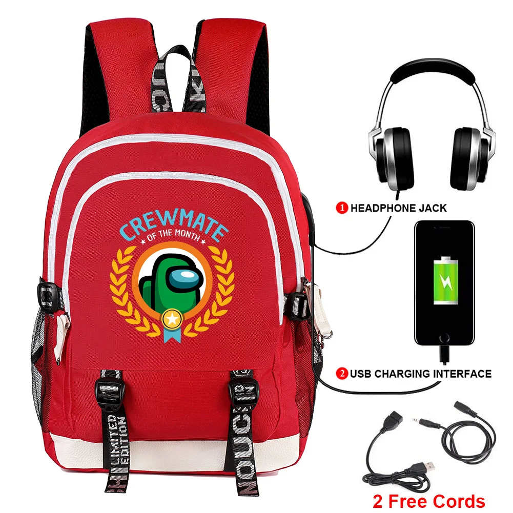 

Children Game Among Us Backpack Kids Cute Cartoon Kindergarten Schoolbag Toddler Bookbag