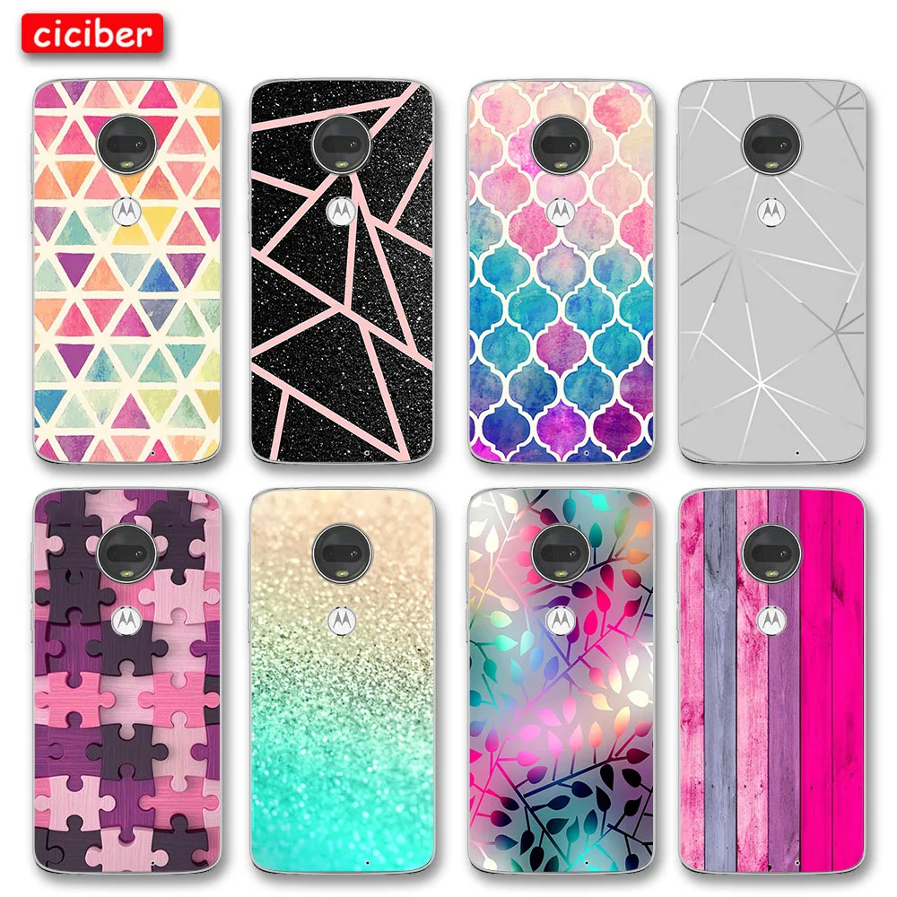 

Fashion Plaid Case For Motorola Moto G7 G5 G8 G9 G10 G5S G6 E5 E6 E7 Plus Play Power Soft Silicone TPU Protect Phone Back Fundas