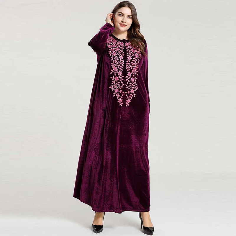 Средний Восток большой размер женское исламское турецкое золотое бархатное с