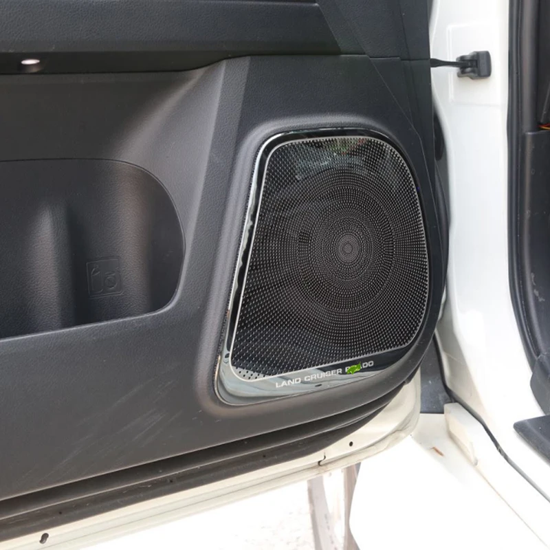 Carманго для Toyota Land Cruiser Prado 150 Автомобильный Дверной громкоговоритель звук хромированная крышка отделка рамка наклейка аксессуары