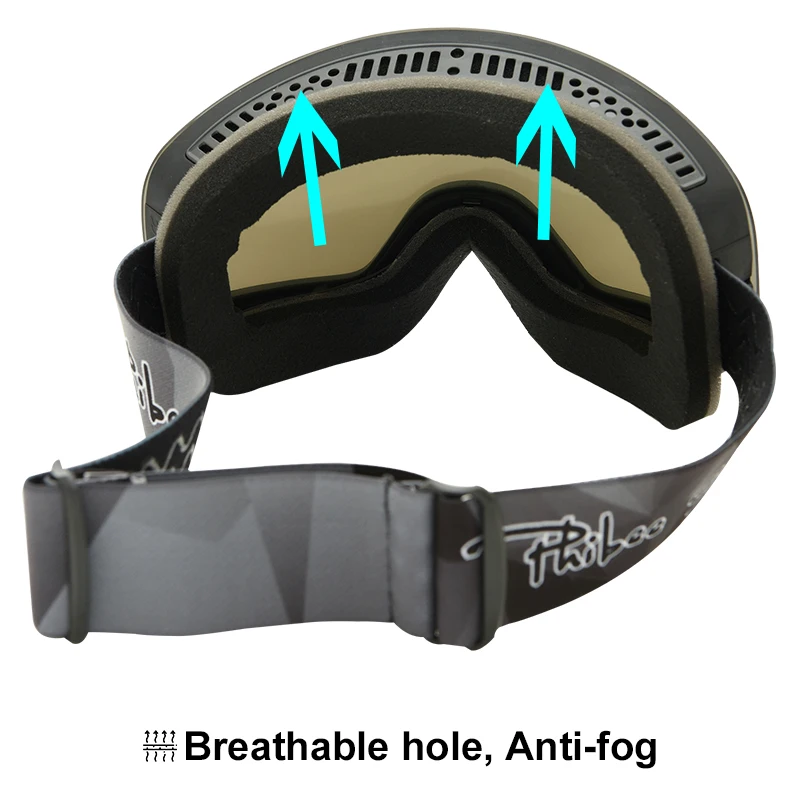 Детектор UV400 лыжные очки Анти туман двойные линзы мужские скейтборд Сноуборд