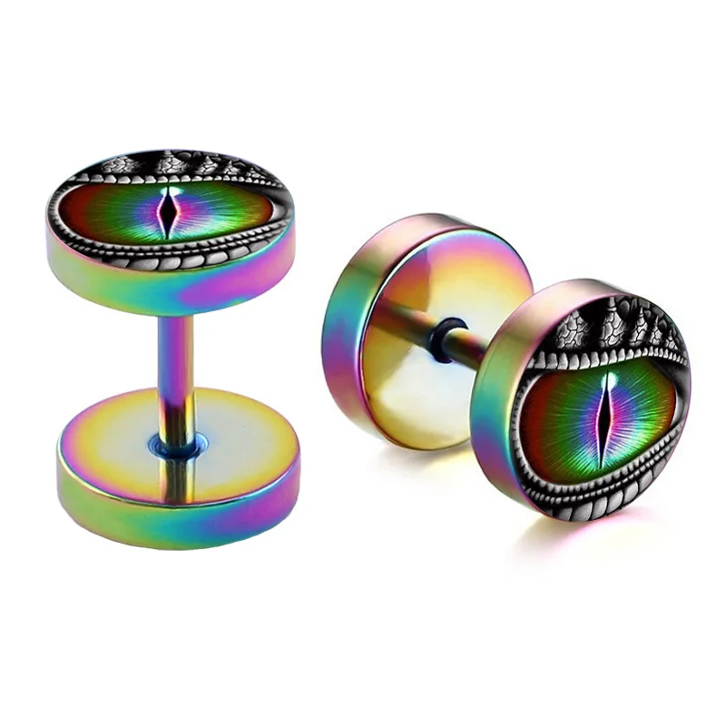 POHOUR 2 шт./лот Драконий глаз искусственные ушные заглушки из нержавеющей стали