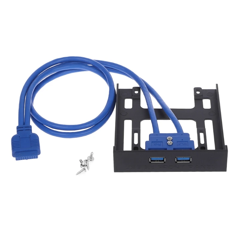 Для Floppy Bay 20 Pin 3 5 &quotПередняя панель 2 порта USB 0 разъем адаптера расширения Прямая