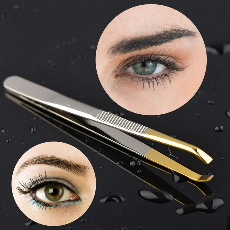 1 шт. Женский Пинцет для удаления волос из нержавеющей стали|Пинцеты бровей| |