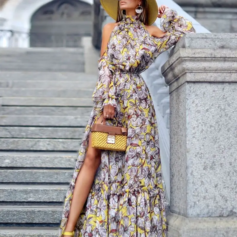 Beach Cover Ups Tunic Cape On Swimsuit Dress Pareo Swimwear May Female New 2019 Ladies Neck Raglan Long Sleeve Acetate Print
