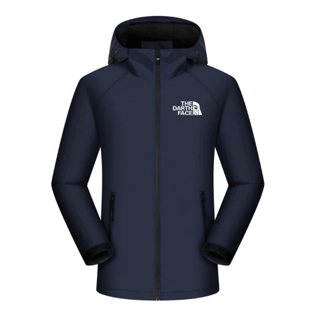 

Winter Windproof Outwear Tops Men Jacket Casual Solid Color Fashion Winter Outdoor Lightweight Zippered Jacket Waterproof Coats