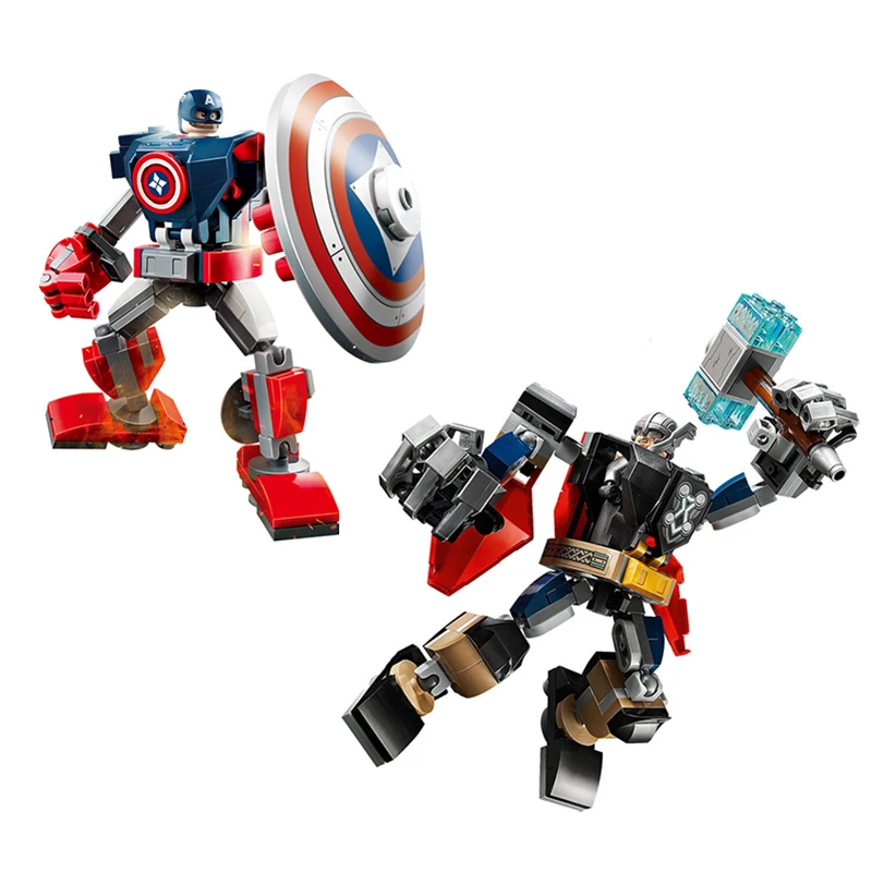 Конструктор Капитан Америка совместимый с Disney 76168 76169 | Игрушки и хобби