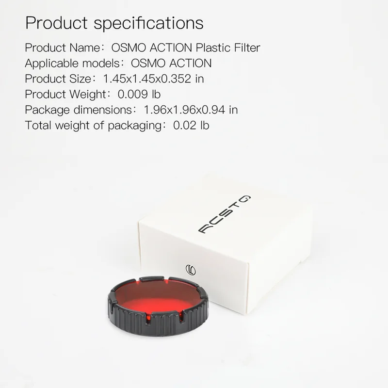 For DJI Osmo Action Camera Lens Filter Sports Red Diving Protector Accessories |