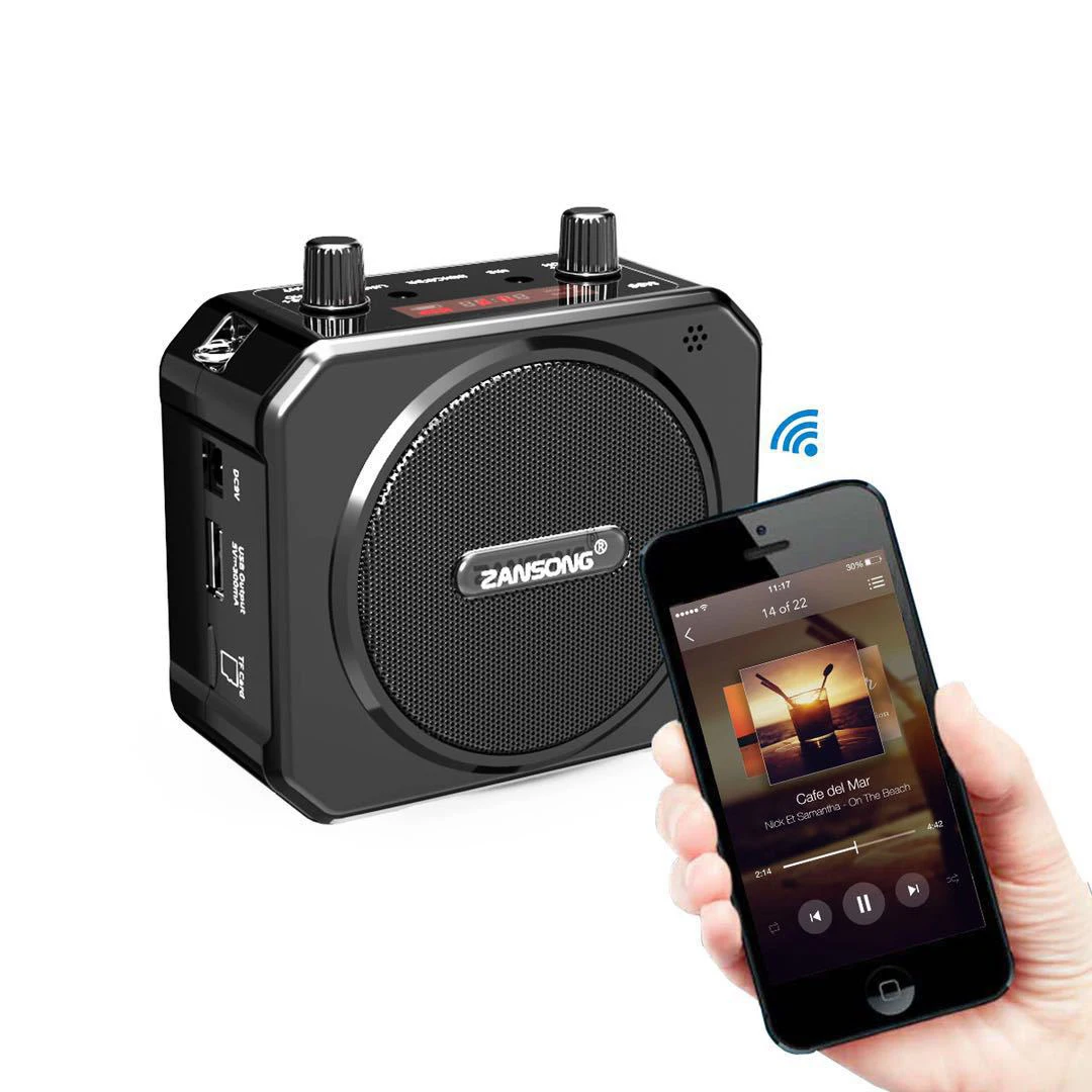 Новинка портативный голосовой усилитель Bluetooth UHF беспроводной мегафон с