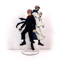 jujutsu kaisen yuji itadori ryomen sukuna couple gm acrylic stand figure model plate holder cake topper anime