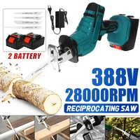 388v cordless reciprocating saw electric saw with 4 blades for wood metal chain saws cutting power tool for 18v battery eu plug