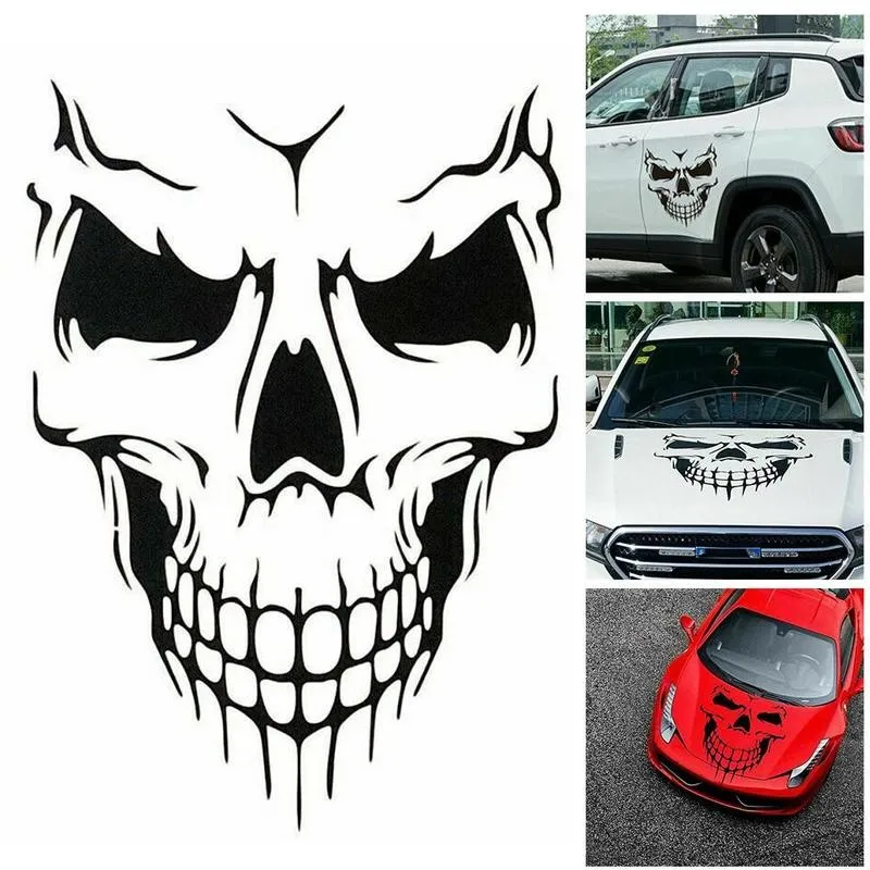 1 шт. Универсальная автомобильная наклейка Виниловая на авто тело Череп