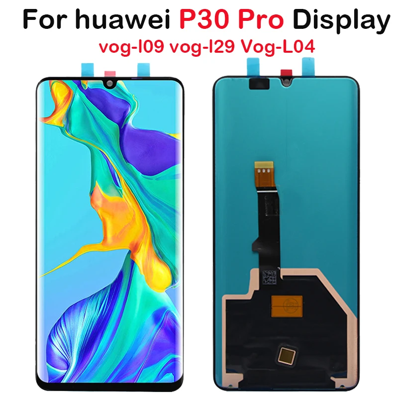 OLED ЖК-дисплей для huawei P30 Pro VOG-L09 ЖК-дисплей с сенсорным экраном дигитайзер сборка запасная часть для huawei L29 VOG-L04 ЖК-дисплей