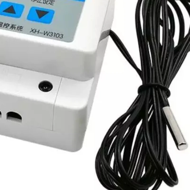 

12V Digital Thermostat Temperature Controller Temperature Control Switch Wall Hanging Max with Probe