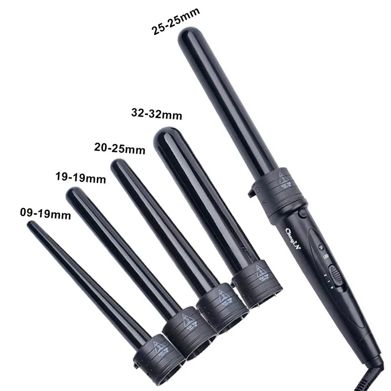 

Щипцы для завивки волос 5 в 1, керамическая плойка, стайлер для волос, профессиональные бигуди, ролик и перчатка 48, 09-32 мм