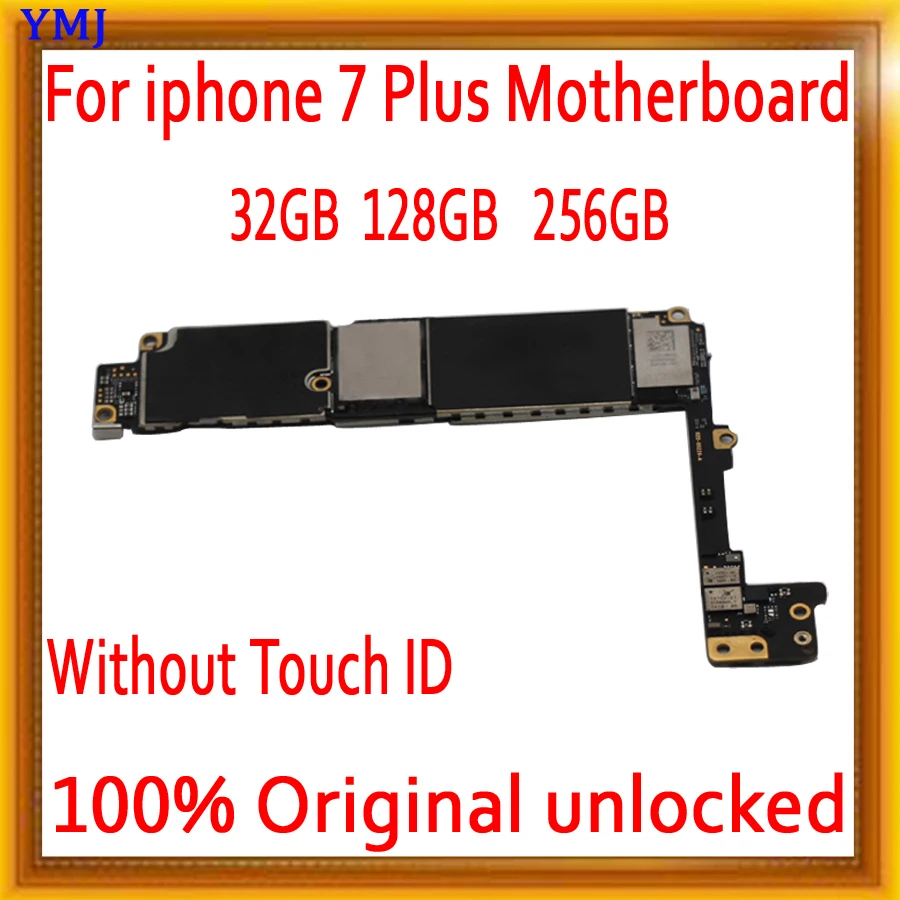 Материнская плата для iphone 7 Plus разблокированная оригинальная 32 ГБ 128 256 с Touch ID/без