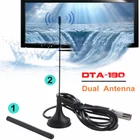 Цифровая ТВ-антенна для помещений, HD ТВ двойная антенна, фотовспышка на расстоянии 50 миль для Fox, антенна ATSC ISDB для телевизора, внутренние антенны, усилитель