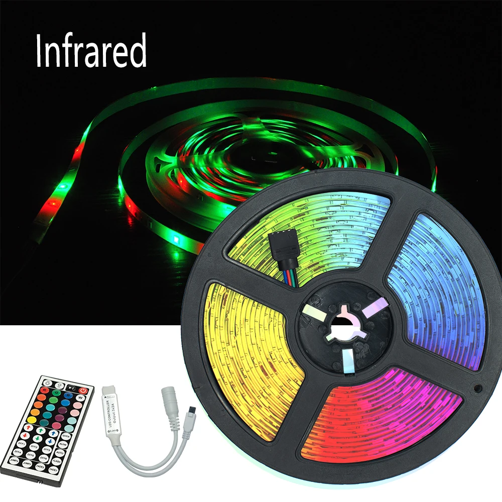 

49.2 ft (about15M) Infrared control LED Light Strip RGB 2835 Lamp for room decoration and Easter Party