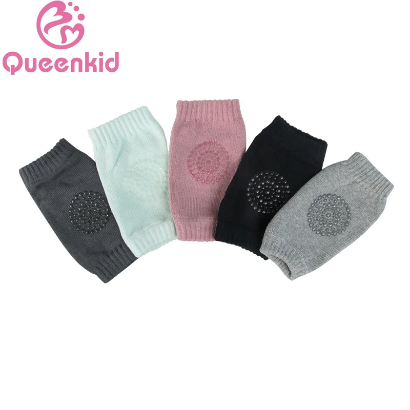 

1Pair baby safety knee pads baby knee socks Unisex Cotton Anti-slip Elbow Cushion Crawling infant leg warmers knee protector