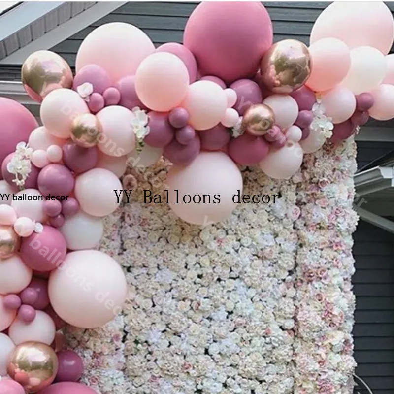 DIY GLOBAL Макарон пастель розовые белые Детские воздушные шары-гирлянды арочный