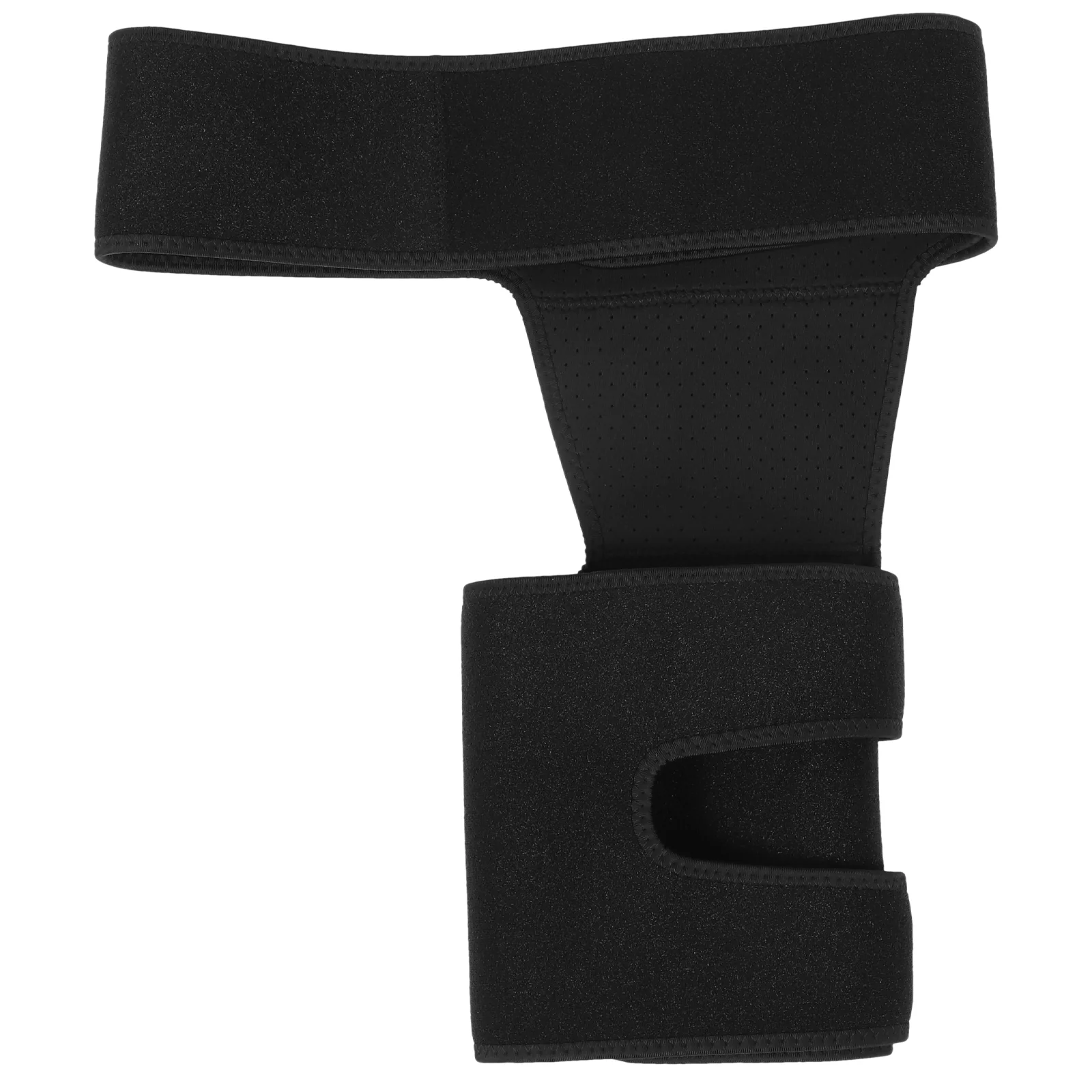 

1Pc Breathable Thigh Protective Strap Outdoor Lightweight Hip Bone Pad (Black)